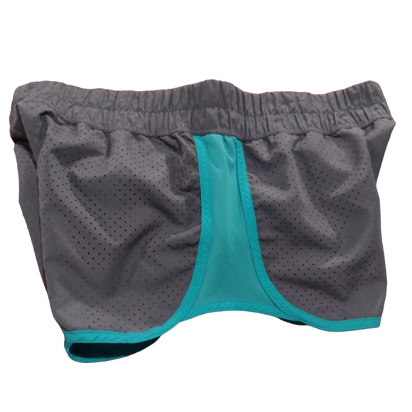 AEROPOSTALE LIVE LOVE DREAM Gray and Teal Shorts in Medium. - Picture 2 of 6
